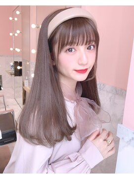 ルイ(LOUIS) 【 LOUIS 】ブリーチなしで叶う ミルクティーカラー