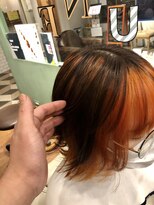 ラウンジ ヘアアンドグルーミング(Lounge HAIR&GROOMING) オレンジデザインカラー