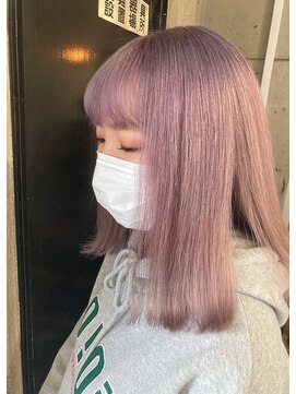 ラニヘアサロン(lani hair salon) 韓国っぽペールピンク/くびれヘアビタミンカラー
