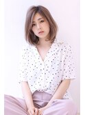 大人可愛いミディアムボブ♪