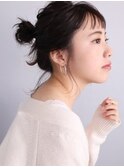 こなれ感ゆるお団子ヘア