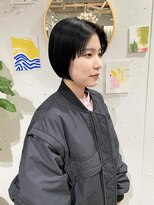 クリアーオブヘアー 栄南店(CLEAR of hair)&nbsp;ブルーブラック×ミニボブ