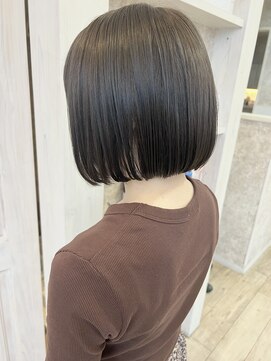 キャアリー(Caary) 福山Caary話題韓国風タッセルボブナチュラルストレート20代30代