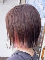 フリースタイル(Free Style)&nbsp;切りっぱなしボブ×インナーカラー【筑西市】