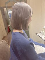アトリエココ(Atelier coco.) ブリーチ必須！艶。透明感。シアーベージュ×ぷつボブ　　