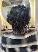 横浜★ロングメンズヘアーのツイストスパイラル