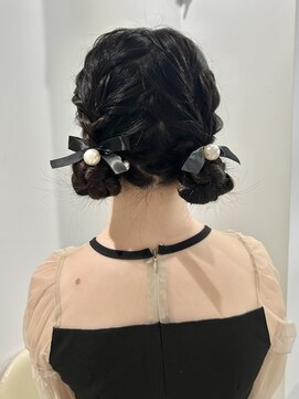 ゼストララ(ZEST Lara) 同窓会ヘア♪ツインお団子アレンジ【吉祥寺】misaki