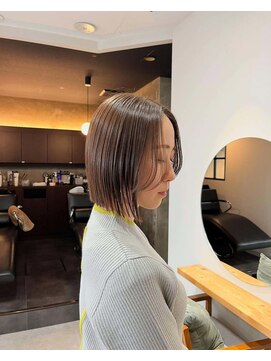 ノエル ヘアー アトリエ(Noele hair atelier) 【20代、30代】大人の切りっぱなしボブ