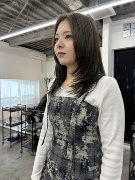 ケプカ(KEPKA) 顔まわりレイヤー　オリーブベージュ