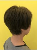 デザインカラー/ショートヘア/ベリーショート/オリーブベージュ