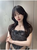 ロングヘアー　ブルーブラック　髪質改善 赤坂見附
