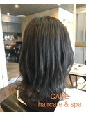 【CARE】アッシュグレー×ミディアムレイヤー