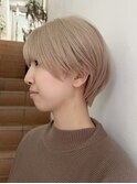 ミルクティーグレージュカラーアッシュグレーベージュカラーボブ