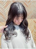 10代20代30代大人可愛い小顔無クセ毛風パーマ×透明感グレージュ