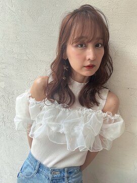 オーロ 西大寺店(ORO) ブラウンウェーブミディ