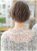 ■くすみベージュくせ毛風フェザーショート401-2浦和20代30代