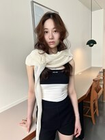 ローレンアオ(LOREN AO)&nbsp;くびれヘア/アプリコットオレンジ/夏のヘアアレンジ/矢場町