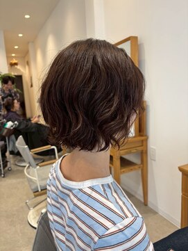 ビレア 尾張旭店(BELEA) ショートパーマ/ショート/ダークアッシュ