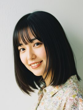 ライクバイコトナ 越谷(RIKE by kotona) ミディアムヘアー/チャコールグレー/白髪染め/髪質改善/越谷