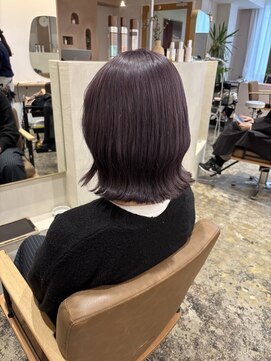 ユッカ 梅田(YUCCA) 【YUCCA】大人可愛い/ミディアム/lavender greige