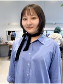 ボブ　レイヤー　オン眉