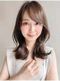 愛されデジタルパーマオリーブグレー似合わせカットうる艶髪