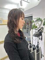 ビビディ バビディ ブー 河原町三条店(Bibbidi.bobbidi.boo)&nbsp;顔周りレイヤー×ナチュラルパーマ