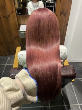 ルアン 大分駅店(ruen) ピンクカラー／ブリーチ/ハイトーン/デザインカラー/艶髪