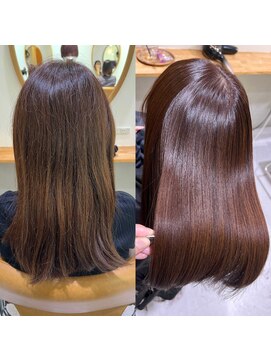 ゴカンムード(Gokan mood) 髪質改善縮毛矯正ハイライトダブルカラーショートカット30代40代