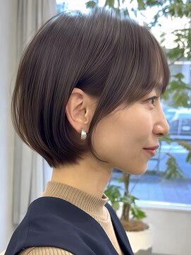 エルヘアメゾン(el. hair maison) 静岡ショートボブグレージュブルージュショートレイヤー髪質改善