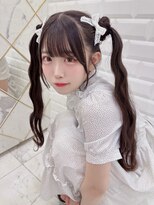リルミー ミュエナ 大須 矢場町(Lilme myuena)&nbsp;着物ヘア/大人ガーリー/ダークアッシュ/似合わせカット/名古屋