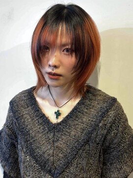 ブロック ジャポン(bloc japon) ハッシュウルフ　ミックカラー　ハッシュカット/長峯千紘