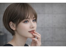 180°　hair design【5月 NEW OPEN（予定）】の雰囲気（洗練されたカットで綺麗なフォルムの大人可愛いヘアスタイル。）