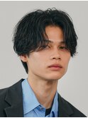仙台センターパートフェザーパーマニュアンスパーマ刈り上げなし