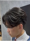 名古屋毛流れセンターパート曲がる縮毛矯正