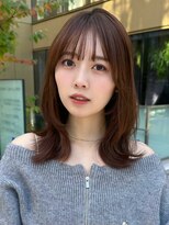 ノイ 銀座(noi)&nbsp;顔周りレイヤーカットべージュカラーくびれレイヤーカット