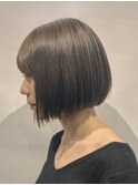 黒髪/クラゲヘアー/オリーブグレー/小顔/ココアベージュ/伊勢崎
