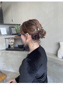 ボブで作るシニヨン