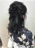 愛され浴衣アレンジ