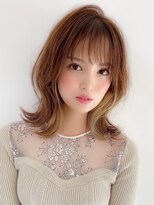 アグ ヘアー ヴィジョン 姫路店(Agu hair vision) 《Agu hair》シースルーバング×ウルフミディ