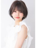 『rue京都』大人可愛いグレーベージュ☆ショートとボブのあいだ