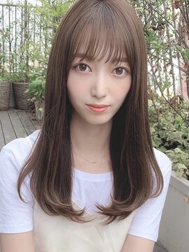 シルクレイ 吉祥寺店(Silk-lei) 大人かわいい小顔フェザーバングマロンベージュ20代30代吉祥寺