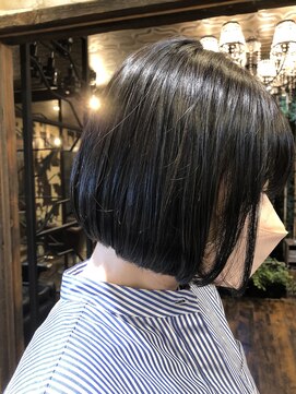 ヘアー クリエイト カルバリ(HAIR CREATE Calbari) シークレットハイライトボブ~白髪ぼかし~