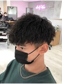 ツイストスパイラルパーマ×メンズマッシュ【シン】