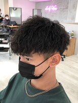 ラッキーヘア 加古川(Lucky Hair)&nbsp;ツイストスパイラルパーマ×メンズマッシュ【シン】