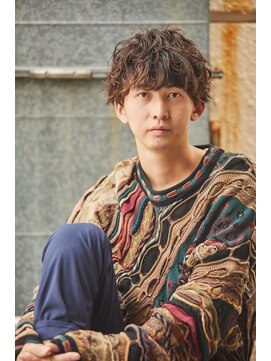 クレスト 近江八幡店(CREST) マッシュツーブロックメンズパーママッシュウルフメンズカット