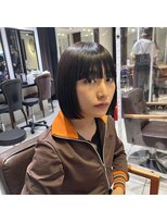 ボヌール オオサカ(Bonheur OSAKA) 暗髪×ぱつっとボブでスタイリッシュに