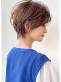 ショートボブ髪型30代40代50代前髪あり前髪なし面長丸顔【倉田】