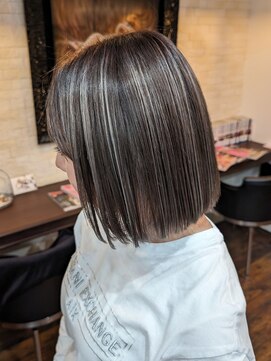 ボアップ(boappu) #ハイライト#ボブ#グレージュ#外国人風カラー