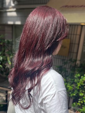 フェアレディ 烏山店(FAIRLADY) ブリーチ無しダブルカラー 高発色ピンクヘア